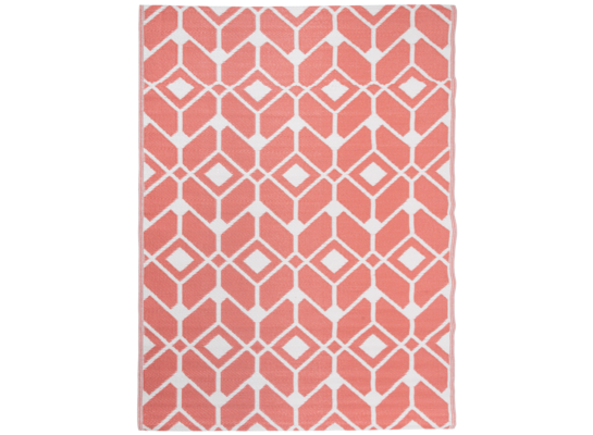 Dywan zewnętrzny 160 x 220 cm geometria bordowy