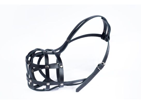 Kaganiec skórzany rotwailer duży Wika