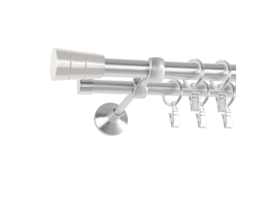 Karnisz podwójny Siena II 19/16 mm 240 cm satyna