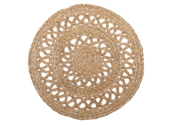 Mata słomiana 120 cm koło ażur