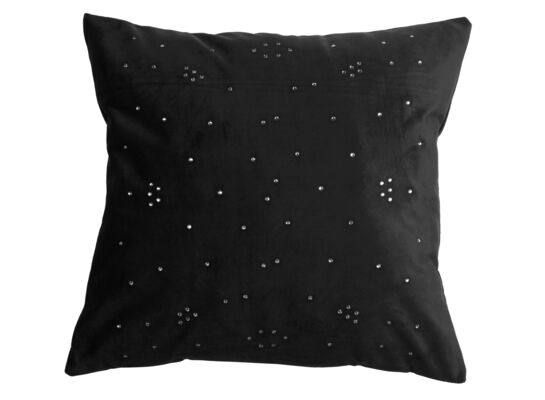 Poszewka DIAMONDS 45 x 45 cm czarna