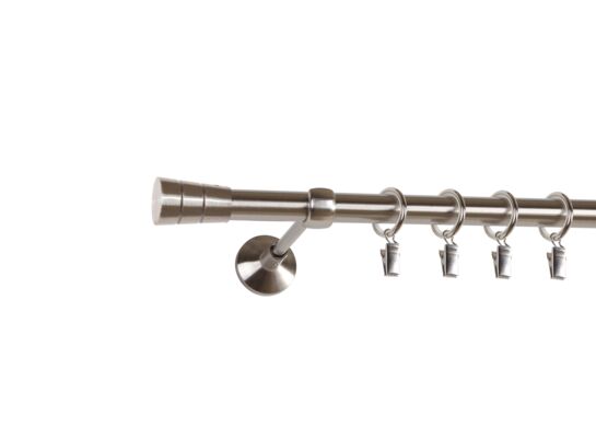 Karnisz pojedynczy Siena I 19 mm 240 cm ef. stali