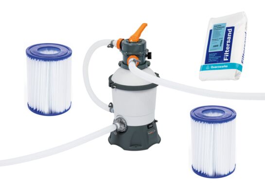 Zestaw pompa filtrująca piaskowa 3028 l/h z piaskiem i 2 wkładami
