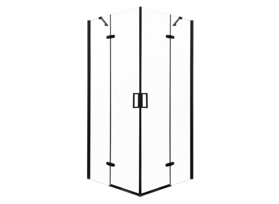 Kabina natryskowa Flow BL 90 bez brodzika czarna Kerra