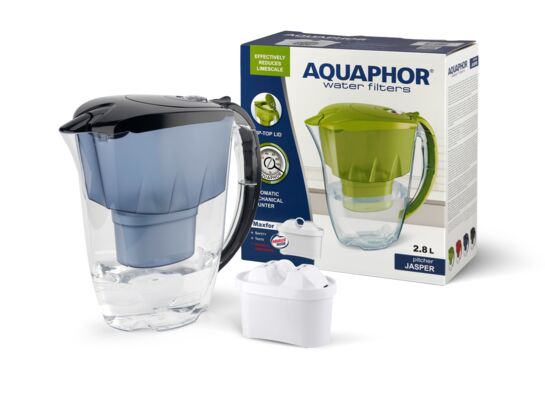 Dzbanek filtrujący Aquaphor Jasper 2,8 l z wkładem B100-25 Maxfor granatowy
