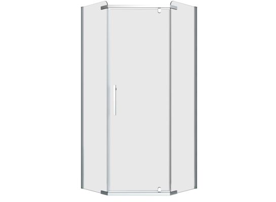 Kabina prysznicowa prosta RUBI 90 cm bez brodzika