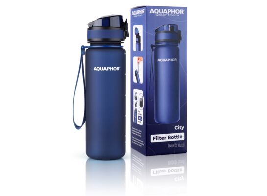 Butelka filtrująca 500 ml Aquaphor CITY granatowa