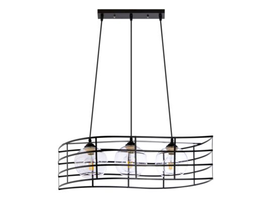 Lampa wisząca 3-płomienna W-5179/3 60 W E27 czarna
