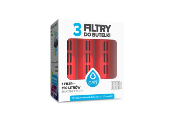 Filtry do butelki filtrującej bez zakrętki - 3 pack