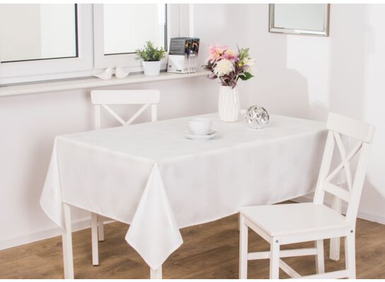 Obrus ASTERIA 140 x 200 cm kremowy