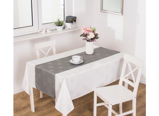 Bieżnik ASTERIA 40 x 140 cm jasnoszary