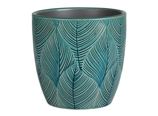 Osłonka ceramiczna LENE 13,5 x 13,5 x 13,5 cm turkus