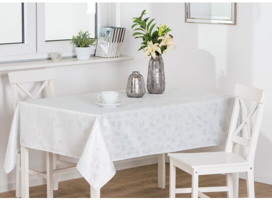 Obrus FELIZ 160 x 260 cm srebrny