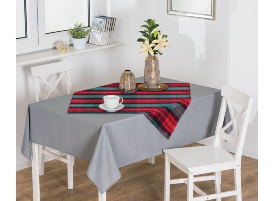 Obrus TARTAN 85 x 85 cm zielony-czerwony