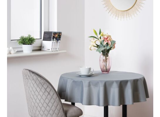 Obrus OXFORD Ø120 cm szary