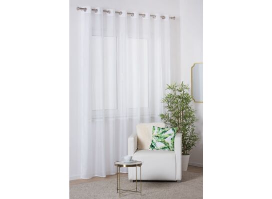 Firana z kółkami SOFIA 290 x 260 cm biała