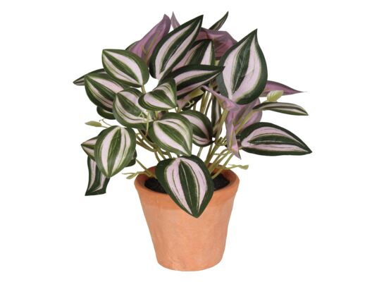 Sztuczny kwiat w doniczce TRZYKROTKA 22 cm