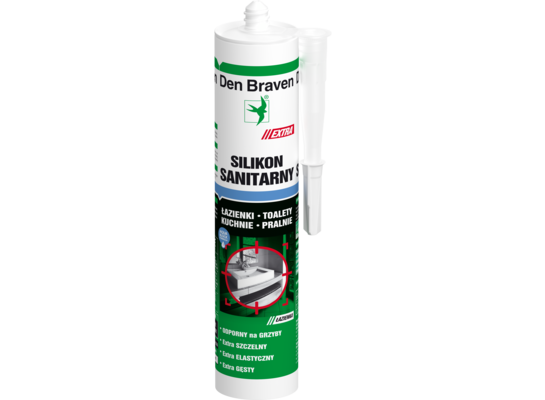 Silikon sanitarny EXTRA 280 ml bezbarwny Den Braven