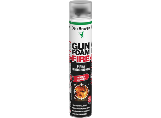Piana montażowa GUN FOAM FIRE 750 ml Den Braven