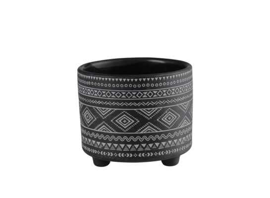 Osłonka terrakota EVERT 12 x 12 x 10 cm czarna