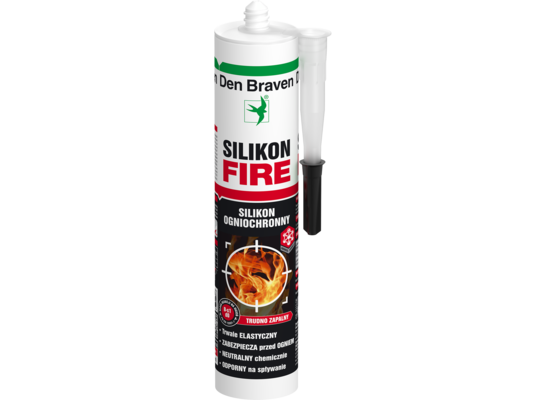 Silikon ognioochronny FIRE 300 ml biały Den Braven