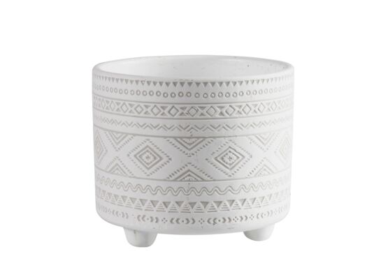 Osłonka terrakota EVERT 14 x 14 x 12 cm biała