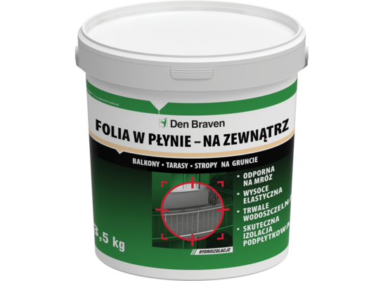 Folia w płynie Extra na zewnątrz 3,5 kg Den Braven
