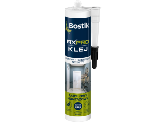 Klej FIXPRO listwy, kasetony, rozety 300 ml Bostik