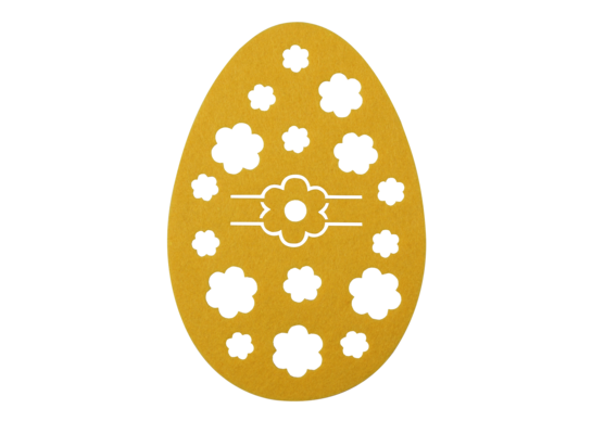 Podkładka filcowa na sztućce JAJO 15 x 21 cm żółta