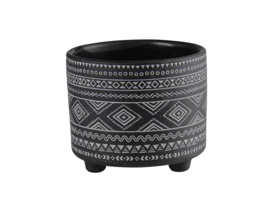 Osłonka terrakota EVERT 14 x 14 x 12 cm czarna