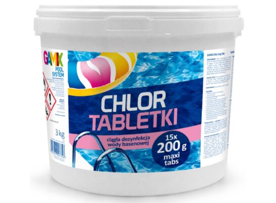 Chlor Multi Tabletki duże 200 g / 3kg GAMIX