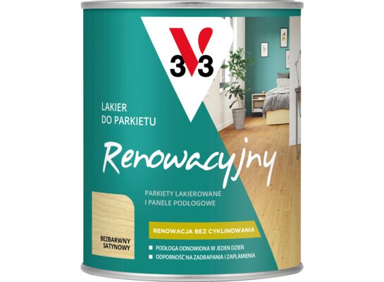 Lakier do parkietu renowacyjny satyna 0,75 l bezbarwny