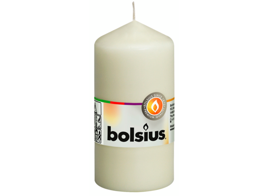 Świeca pieńkowa 12 x 5,8 cm kremowa