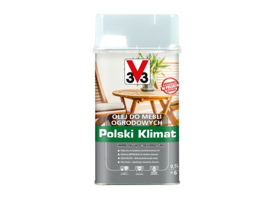 Olej do mebli ogrodowych 0,5 l bezbarwny