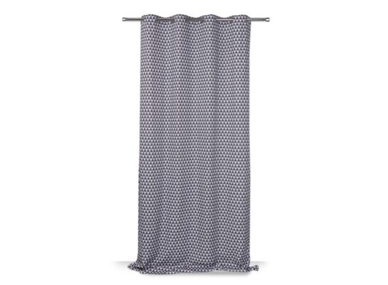 Zasłona MING 140 x 260 cm 8 kółek niebieski