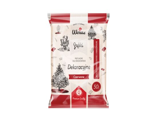 Zrębki drzewne czerwone 50 l