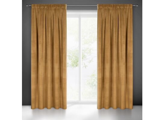 Zasłona MELANIE 140 x 270 cm taśma miodowy