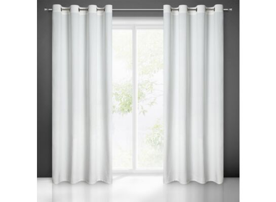 Zasłona MELANIE 140 x 250 cm przelotki biały