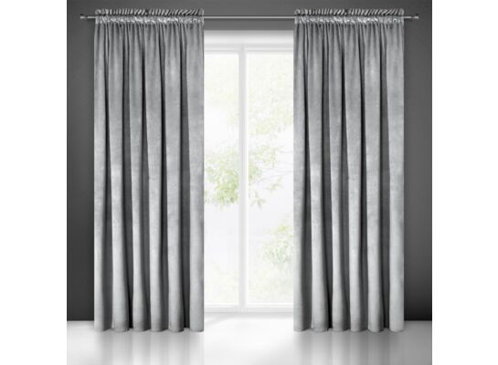 Zasłona MELANIE 140 x 270 cm taśma srebrny