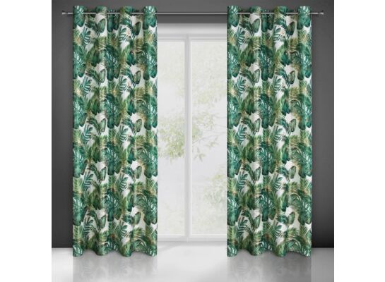 Zasłona DAVOS 140 x 250 cm przelotki wielokolorowy