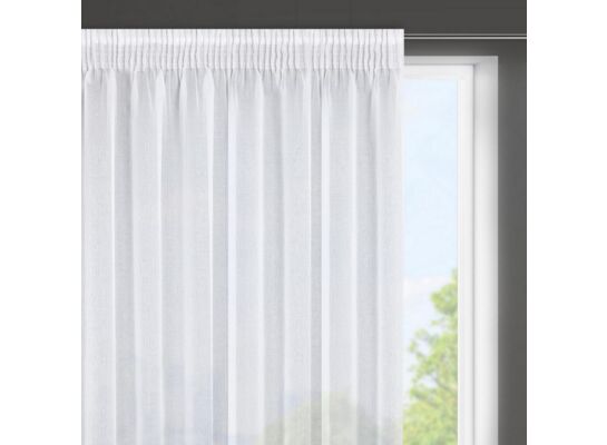 Firana ELPIDIA 350 x 150 cm taśma biały