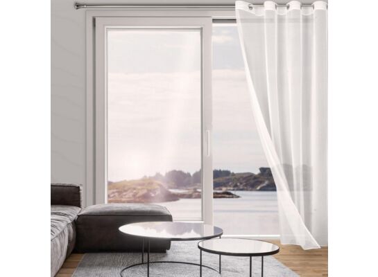 Firana TAMINA 140 x 250 cm przelotki biały