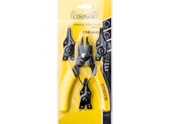 Szczypce segera 150 mm, zestaw: 4 sztuki Condor