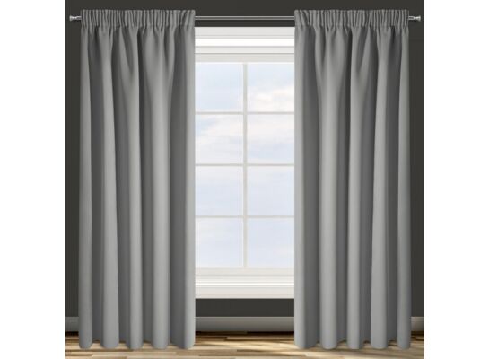 Zasłona PARISA 135 x 270 cm taśma srebrny