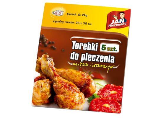 Torebki do pieczenia 25 x 38 cm 5 sztuk Jan Niezbędny