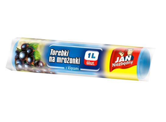 Torebki na mrożonki 1 l 60 sztuk Jan Niezbędny