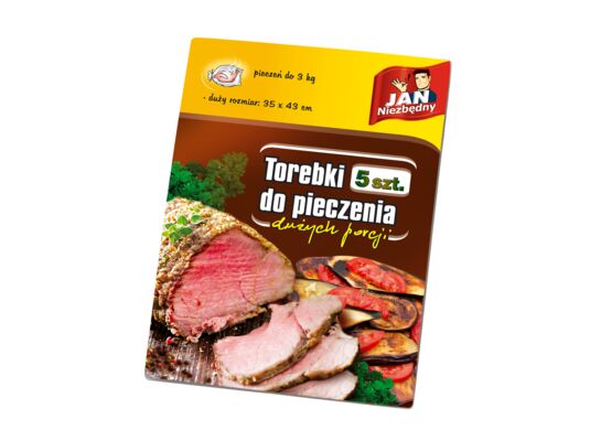 Torebki do pieczenia 35 x 43 cm 5 sztuk Jan Niezbędny