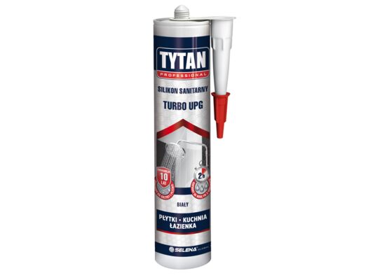 Silikon sanitarny TURBO biały 280 ml TYTAN PROFESSIONAL