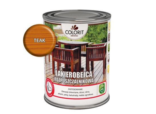 Lakierobejca rozpuszczalnikowa Teak 0,75 l