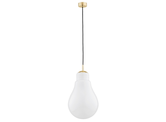 Lampa wisząca JOKO 4927 E27 opal, mosiądz